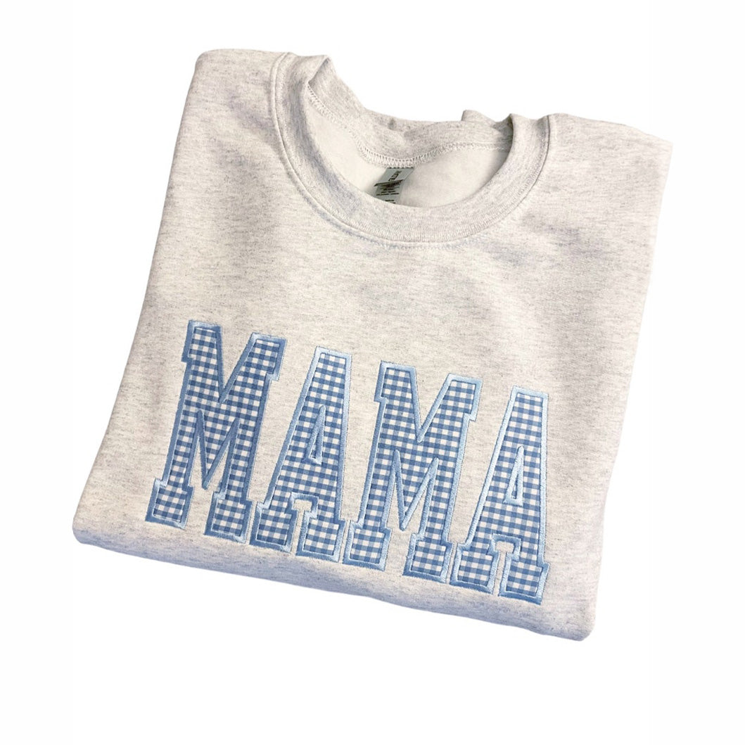 custom-gingham-applique-sweatshirt-personalized-varsity-gift-for-mom-mimi