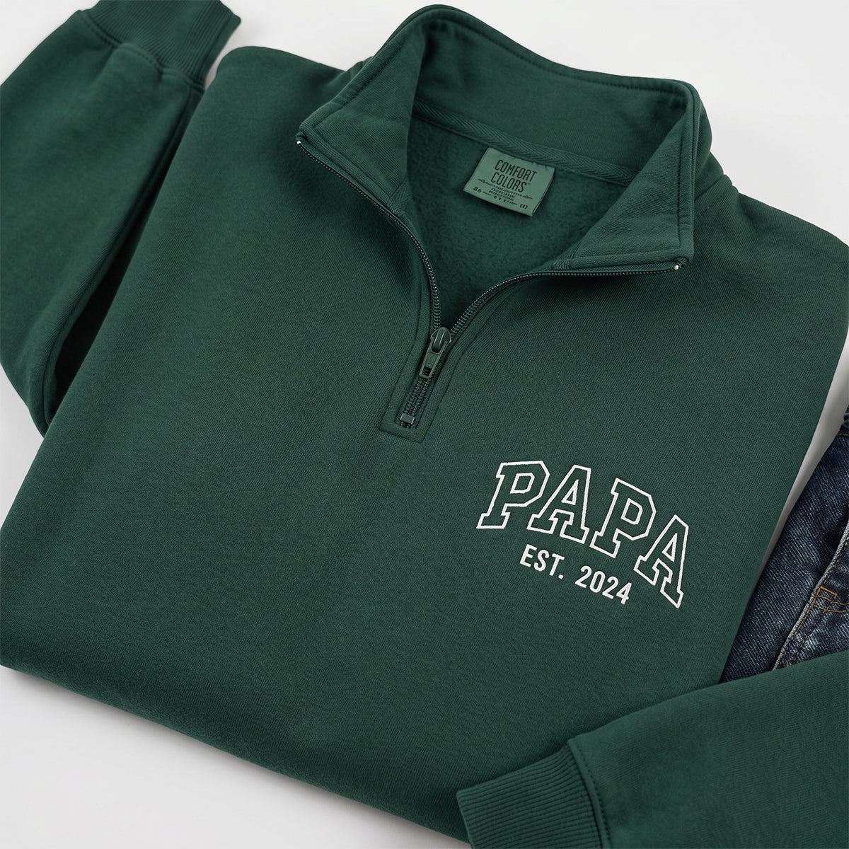 custom-embroidered-dad-quarter-zip-sweatshirt-with-names-personalized-fathers-day-gift