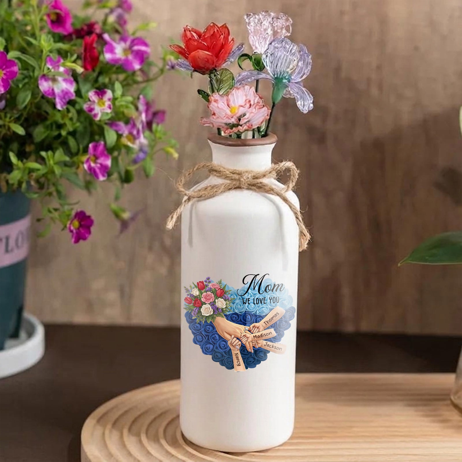 personalized-tulips-white-roses-and-carnations-vase-personalized-mom-holding-hands-best-mothers-day-gift-timeless-gift-for-every-home