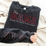 Wear Your Heart on Your Sleeve – Personalized Mama Washed Sweatshirt with Kids’ Names