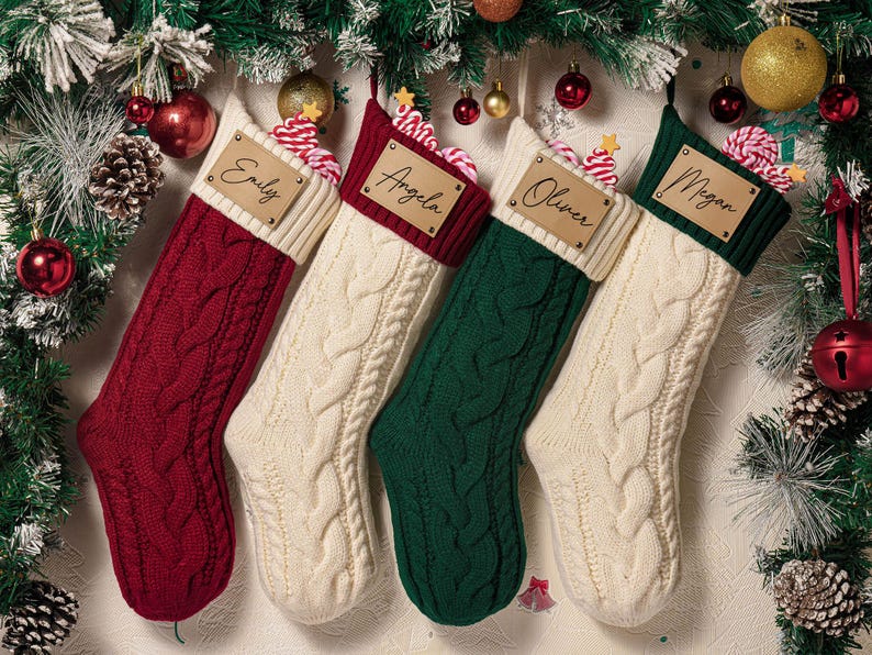 personalized-christmas-stockings-with-leather-patch-custom-name-cable-knit-xmas-stocking