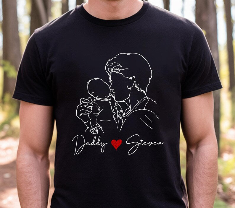 custom-new-dad-photo-shirt-personalized-fathers-day-gift-with-baby-line-art