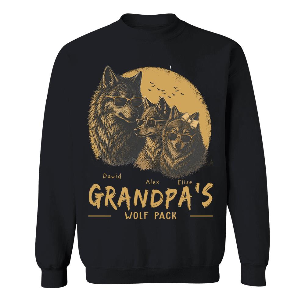 personalized-grandpa-wolf-pack-shirt-father-day-gifts-for-dad-funny-papa-tshirt-cool-daddy-wolf-tee