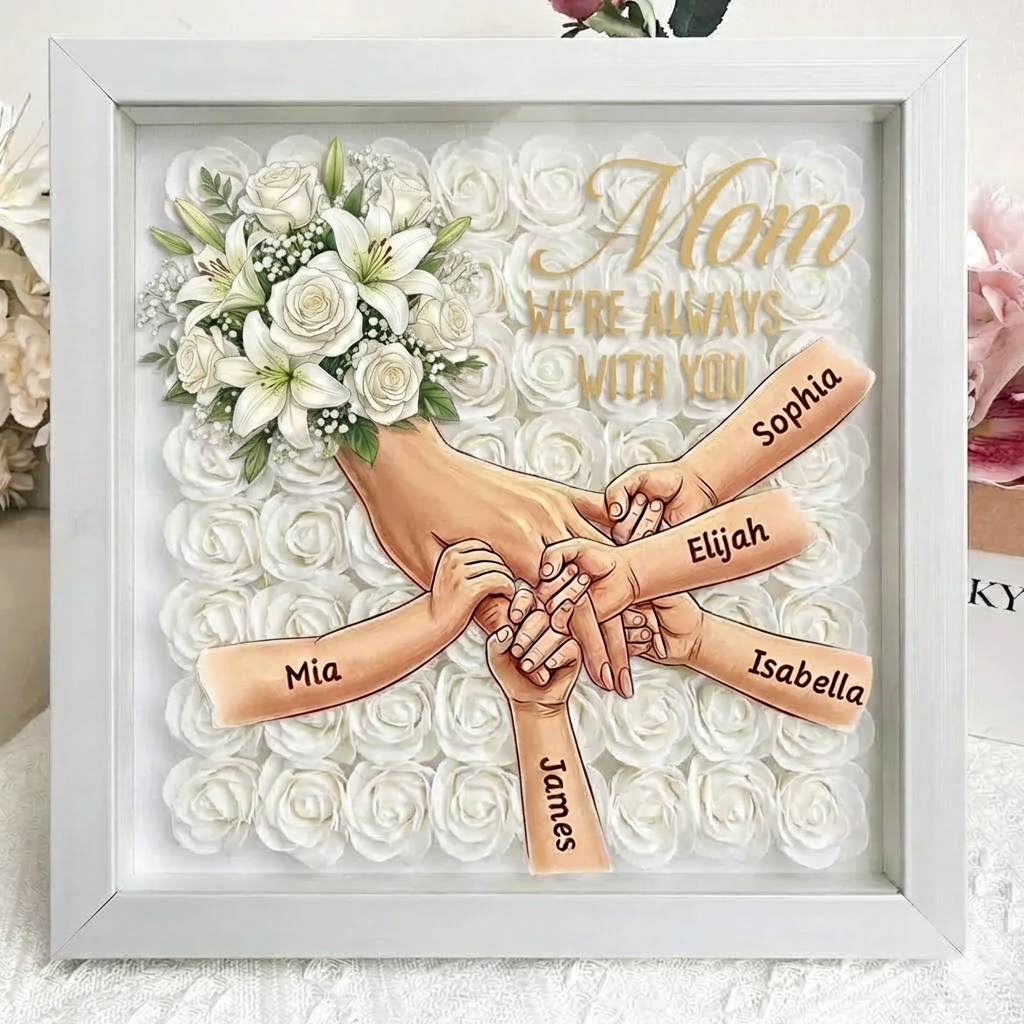 were-always-with-you-white-lily-white-rose-personalized-mom-holding-hands-memorial-shadow-box-mothers-day-remembrance-frame-in-loving-memory-gift
