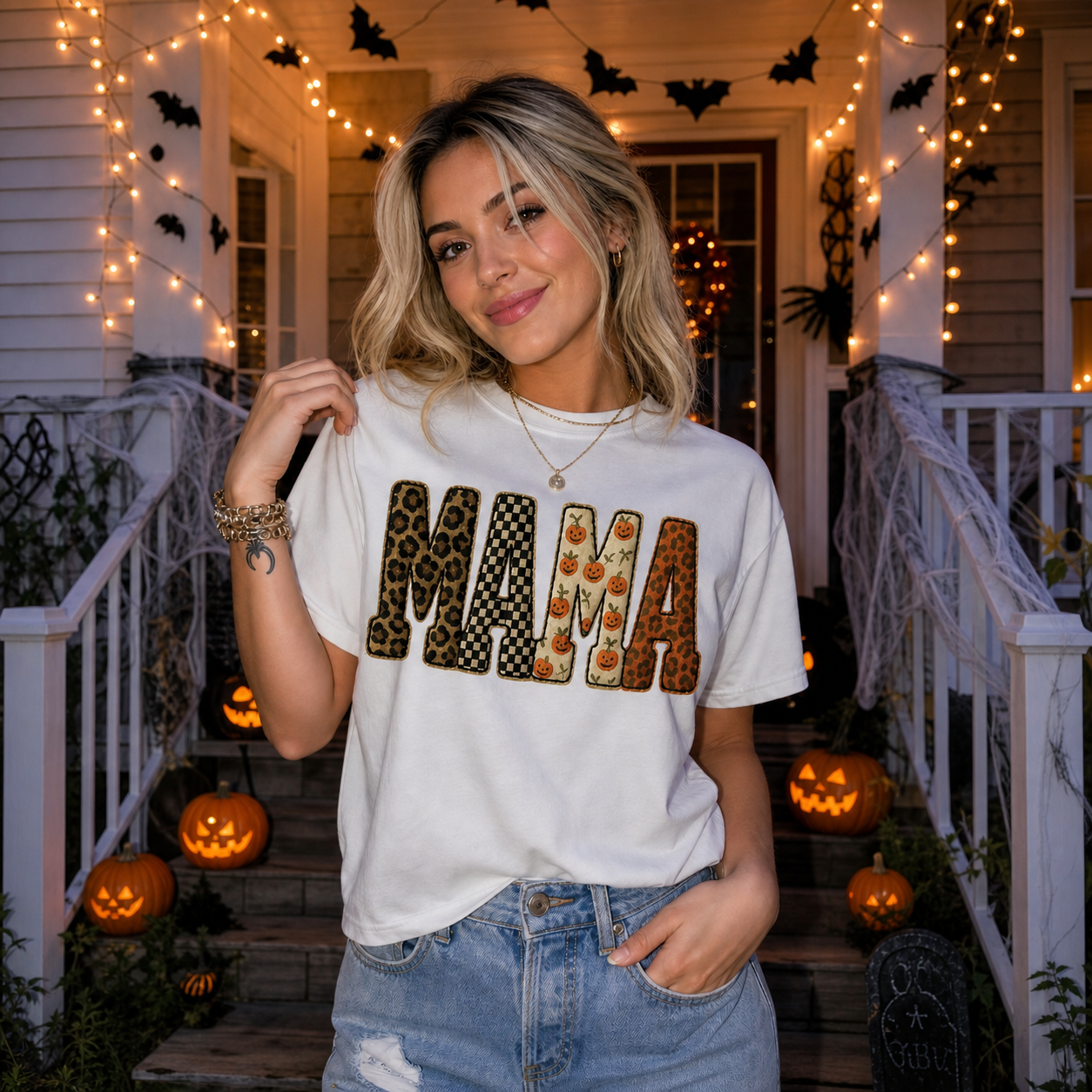 custom-halloween-patchwork-letters-clipart-pumpkin-leopard-checkered-cozy-autumn-sweatshirt