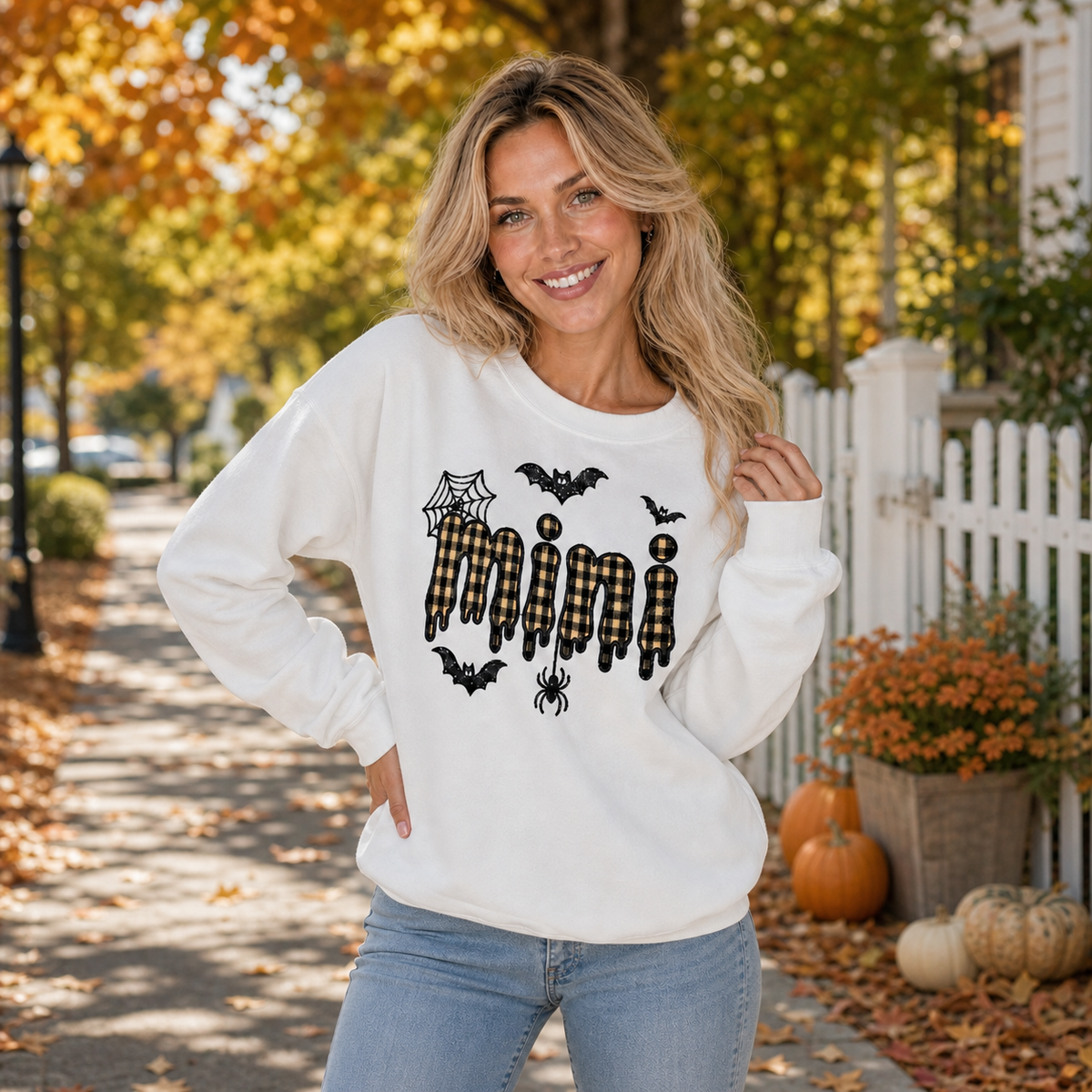 custom-halloween-mama-applique-sweatshirt-embroidered-mama-sweatshirt-bat-mama-crewneck-gingham-applique-spooky-mom-shirt-fall-sweatshirt