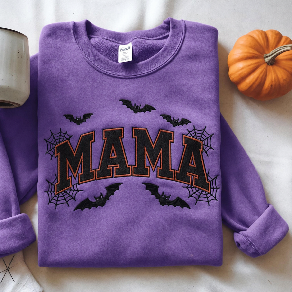 custom-mama-embroidered-halloween-sweatshirt-bat-spiderweb-design