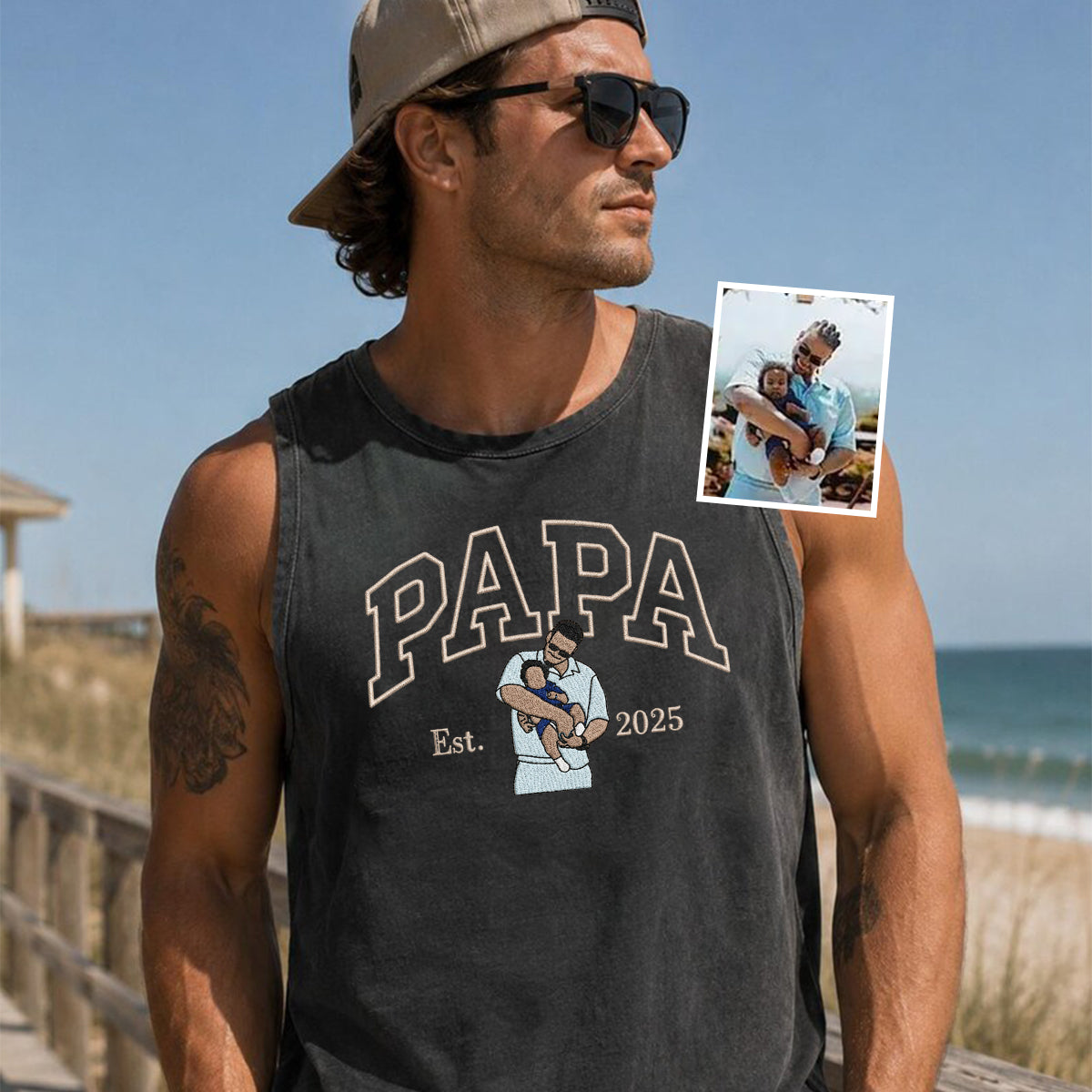 custom-dad-photo-illustration-muscle-vintage-washed-tank-top-fathers-day-gift