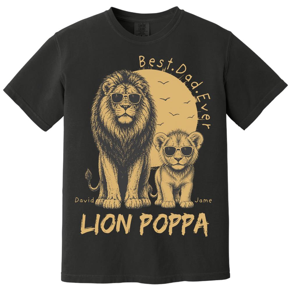 retro-vintage-lion-dad-and-kids-daddy-protector-personalized-shirt-cool-fathers-day