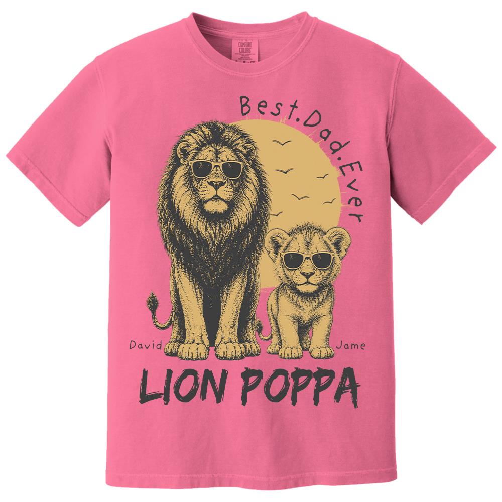 retro-vintage-lion-dad-and-kids-daddy-protector-personalized-shirt-cool-fathers-day