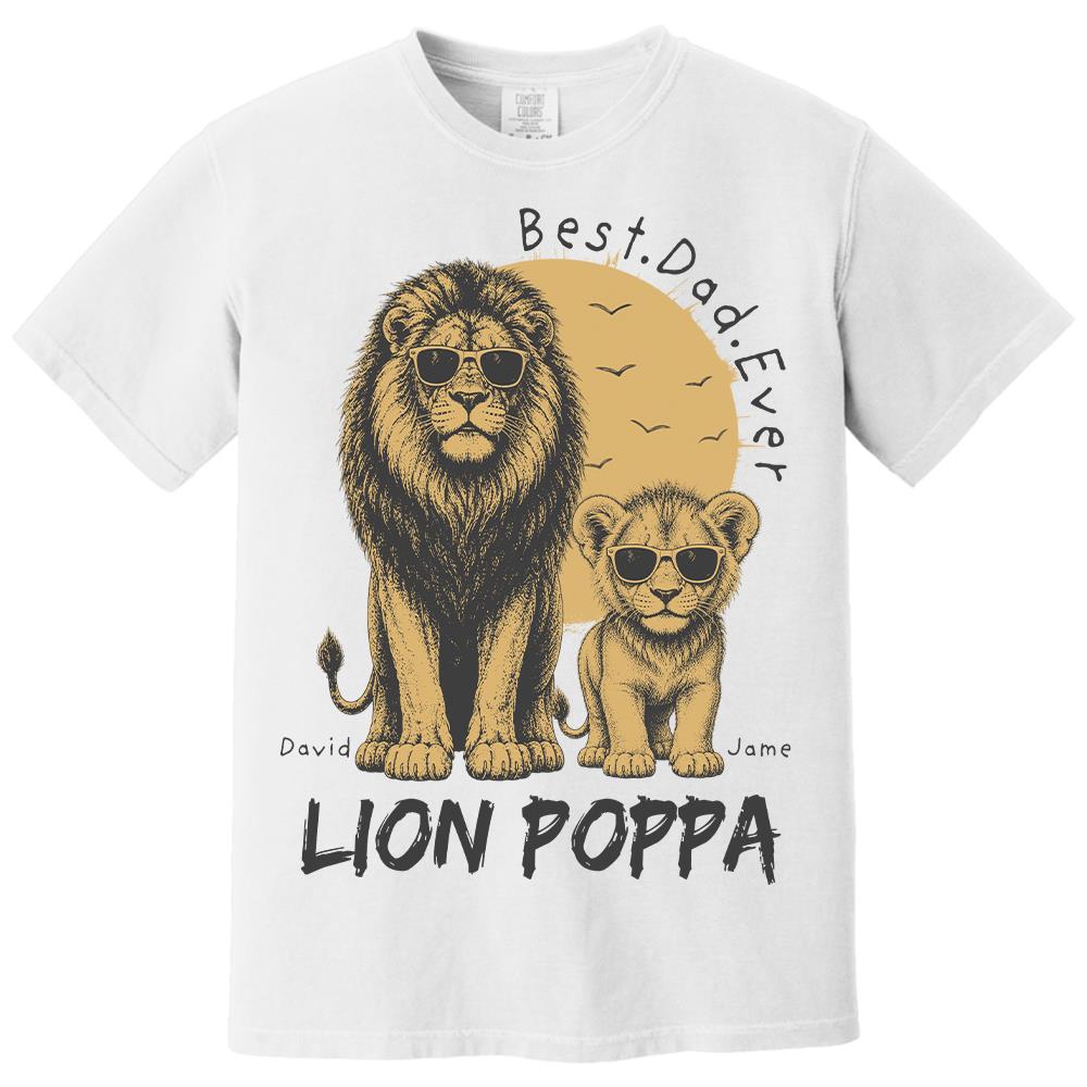 retro-vintage-lion-dad-and-kids-daddy-protector-personalized-shirt-cool-fathers-day