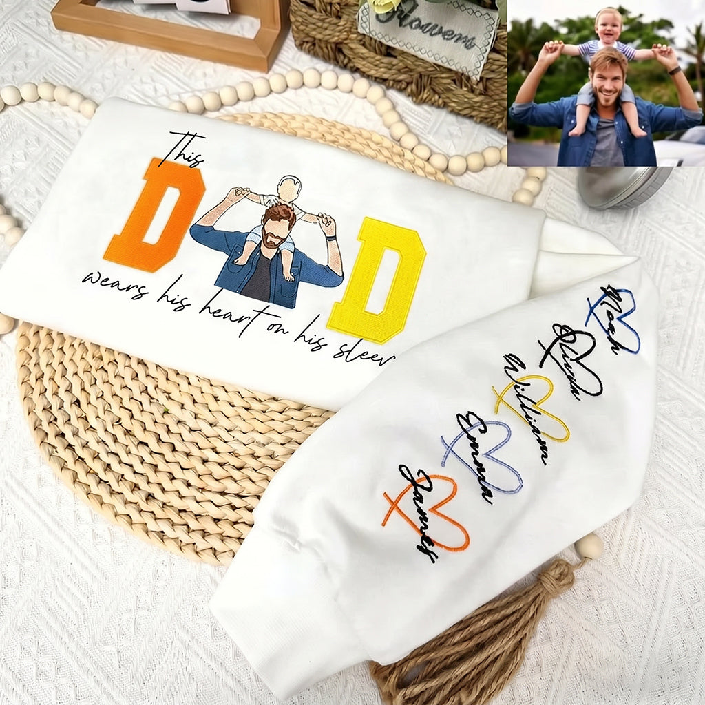 custom-embroidered-dad-portrait-sweatshirt-with-heart-on-sleeve-fathers-day-gift-for-dad