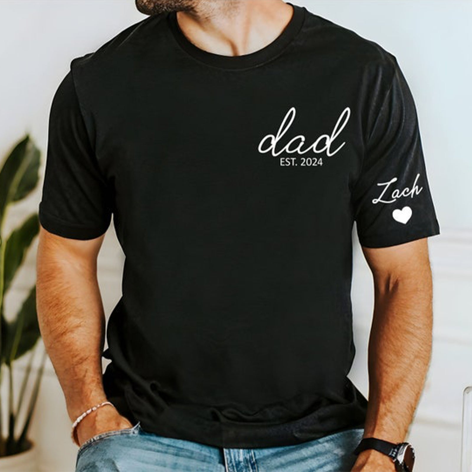 custom-dad-shirt-with-kids-name-on-sleeve-personalized-fathers-day-gift-dad-est-year-t-shirt