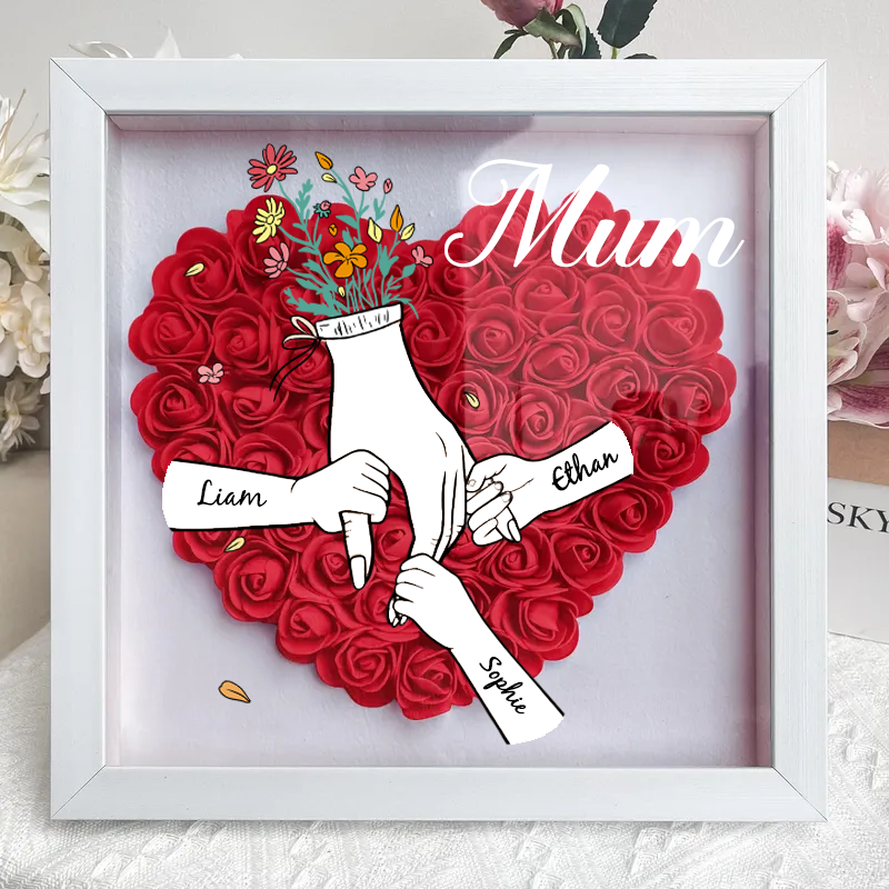 personalized-flower-shadow-box-mum-and-i-hand-holding-mothers-day-gift