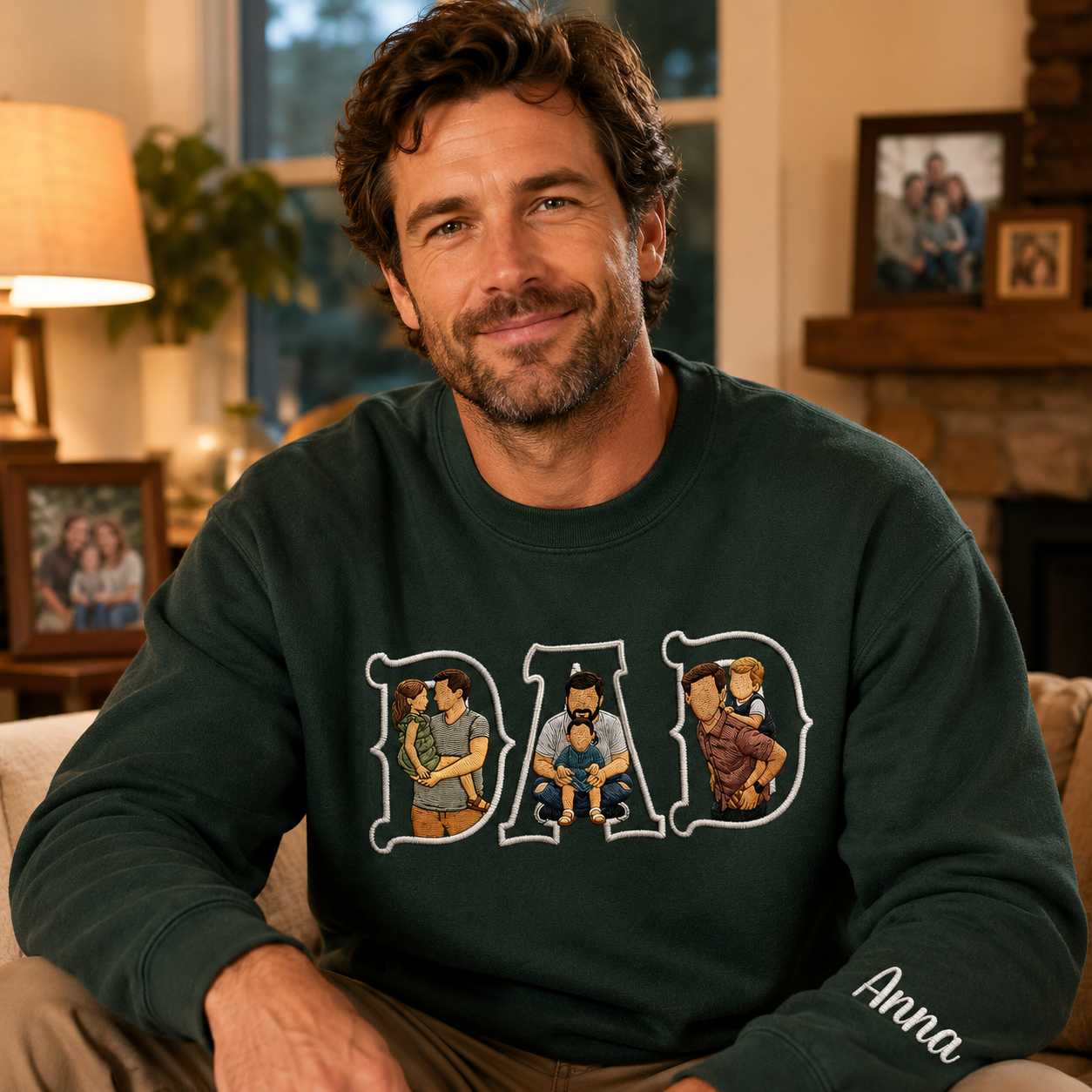 personalized-photo-portrait-vintage-western-embroidery-sweatshirt-t-shirt-fathers-day-gift