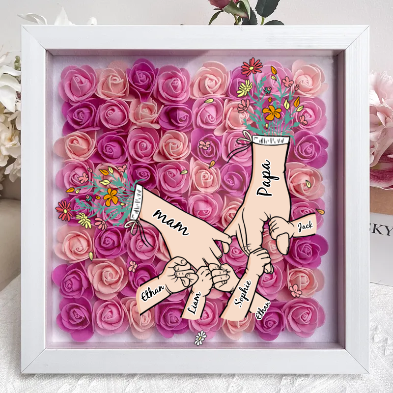 custom-mothers-day-personalized-flower-shadow-box-family-hand-holding-gift-gift-for-mom-grandma