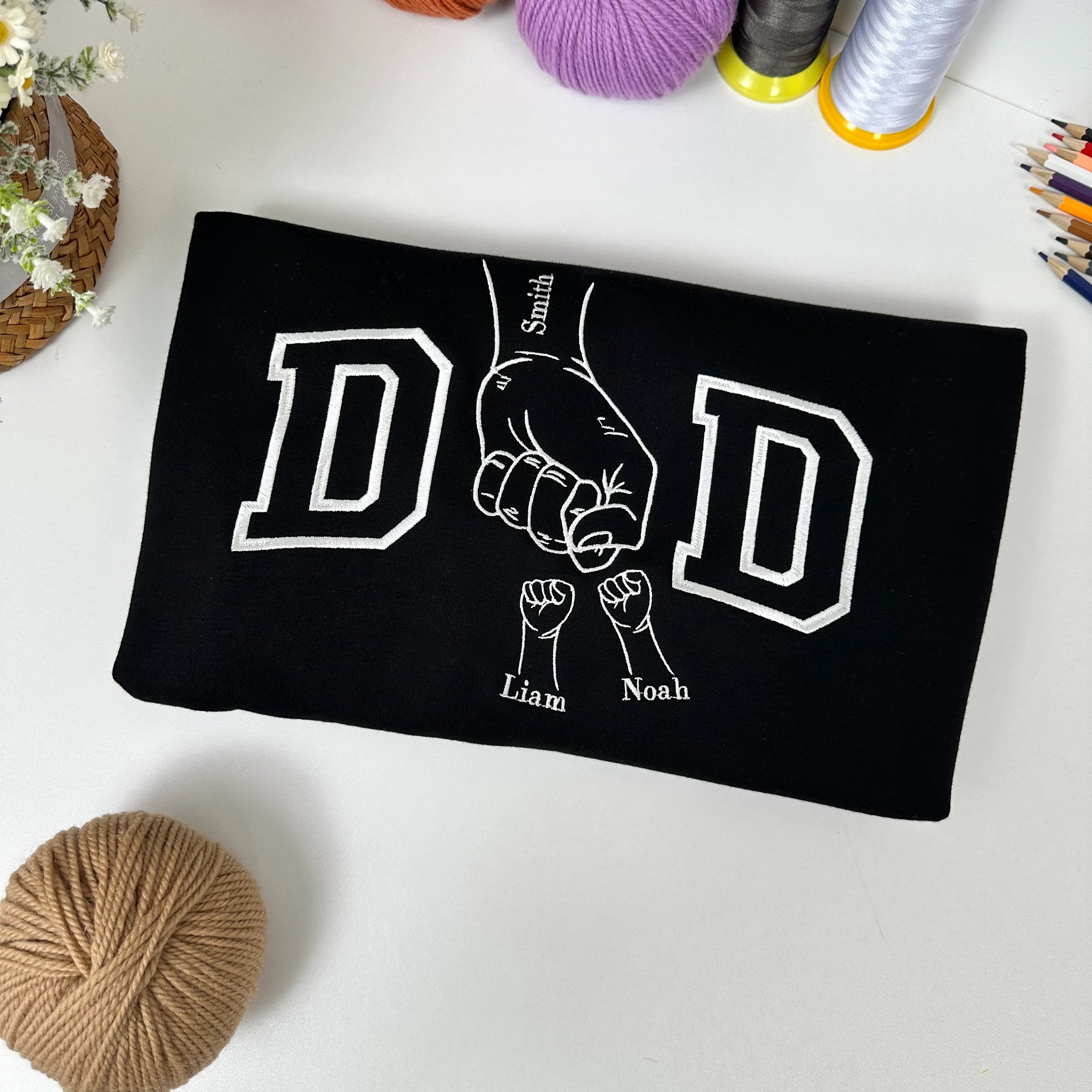 custom-embroidered-fist-bump-fathers-day-sweatshirts-cozy-gift-for-dad-grandparent