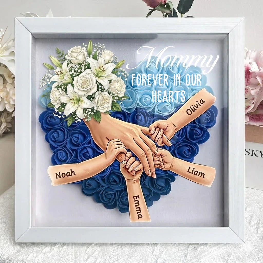 were-always-with-you-white-lily-white-rose-personalized-mom-holding-hands-memorial-shadow-box-mothers-day-remembrance-frame-in-loving-memory-gift