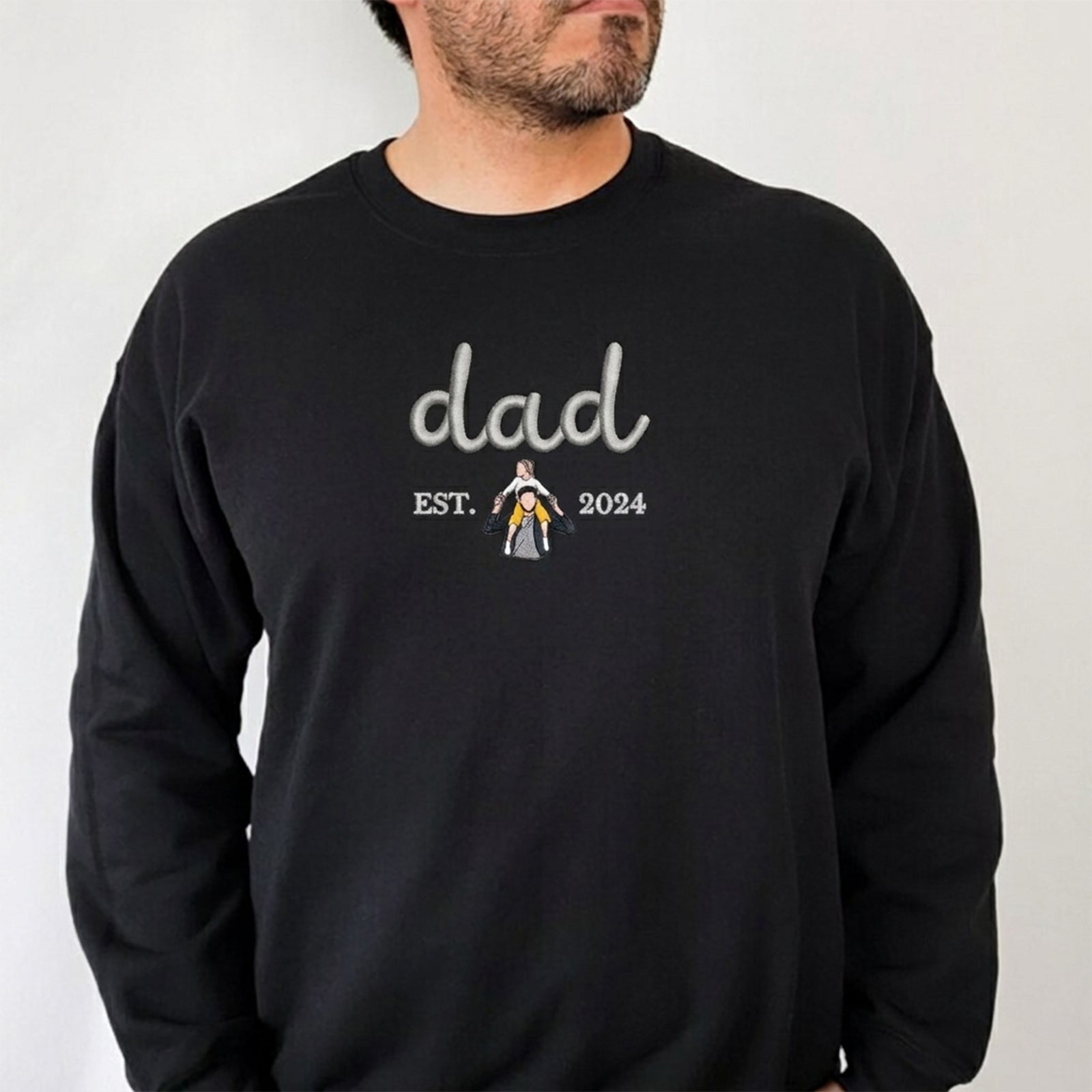 custom-dad-me-photo-embroidered-sweatshirt-fathers-day-gift