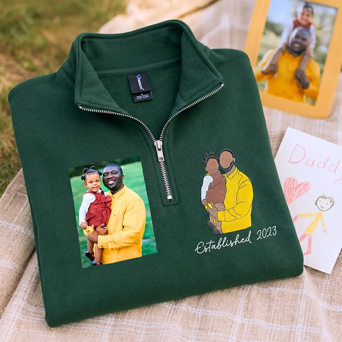 custom-dad-portrait-embroidered-quarter-zip-sweatshirt-personalized-fathers-day-gift-from-photo