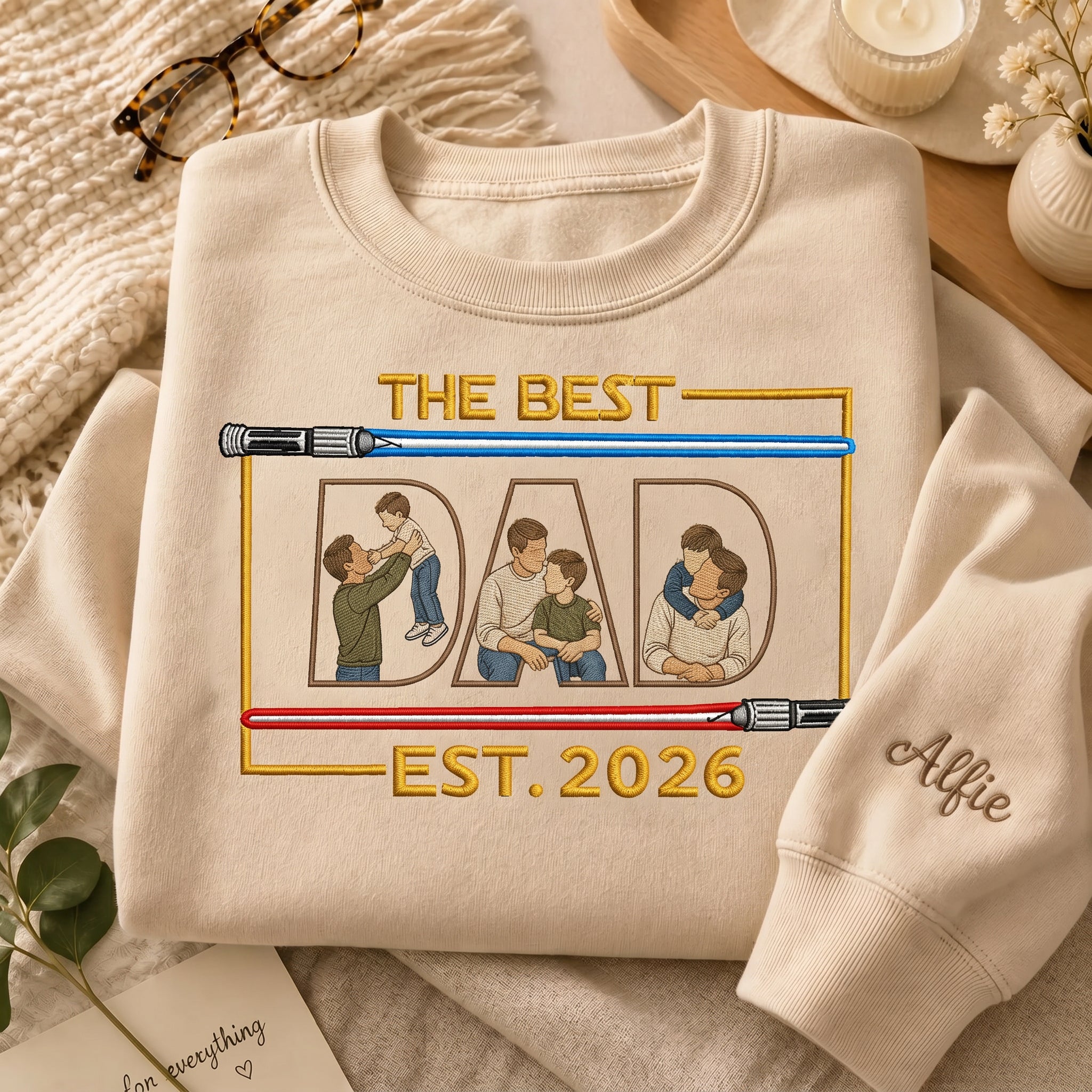 custom-the-best-dad-lightsaber-with-name-est-year-photo-embroidered-sweatshirt-fathers-day-gift