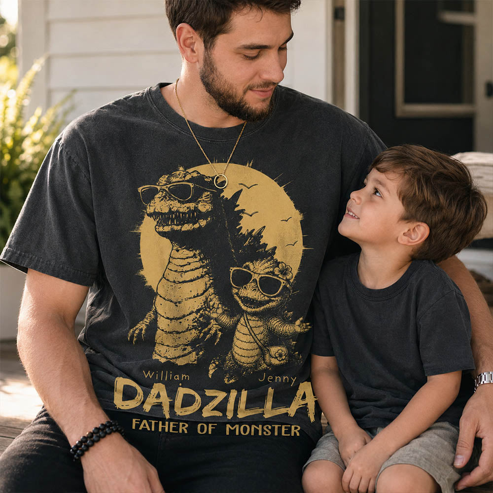 personalized-dadzilla-t-shirt-father-day-gifts-for-dad-funny-papa-tshirt-cool-daddy-dinosaur-tee-new-art