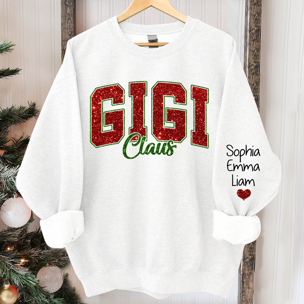 custom-glitter-print-gigi-claus-christmas-grandma-nickname-sweatshirt-with-grandkids-name