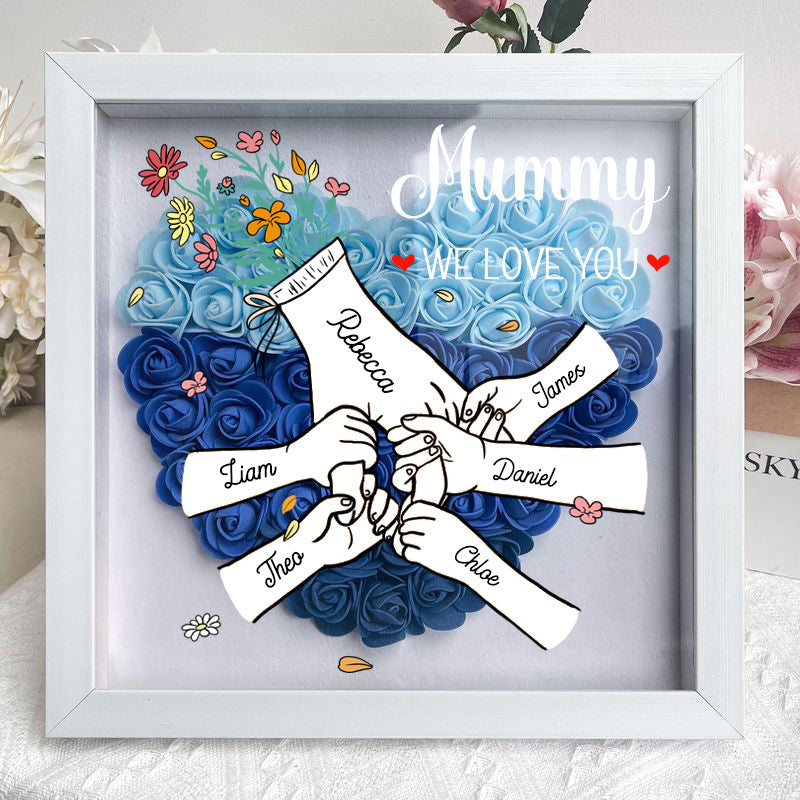 we-love-you-mummy-white-hand-holding-personalized-flower-shadow-box-mothers-day-gift