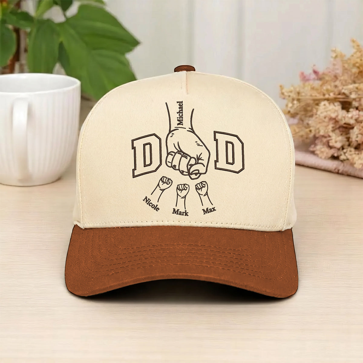 custom-fist-bump-embroidered-hat-best-fathers-day-gift
