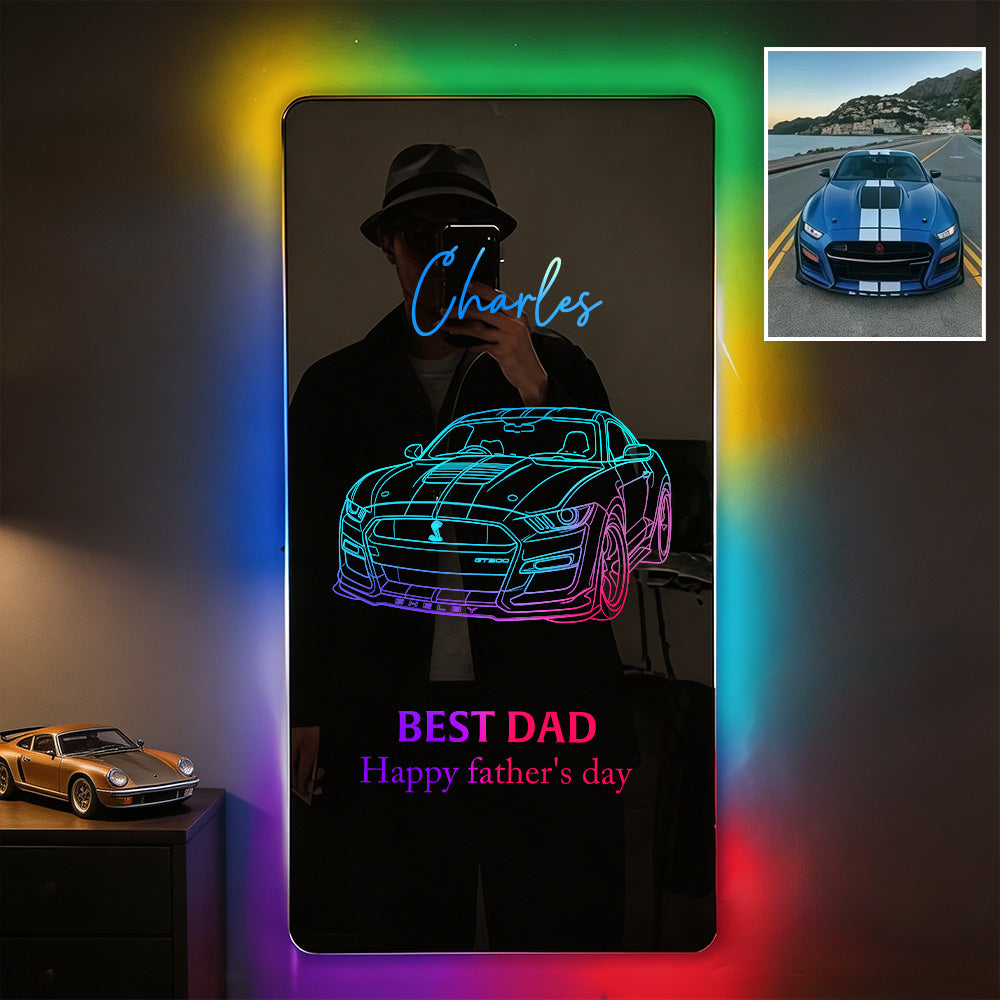 custom-best-dad-led-mirror-light-personalized-car-motorcycle-portrait-gift