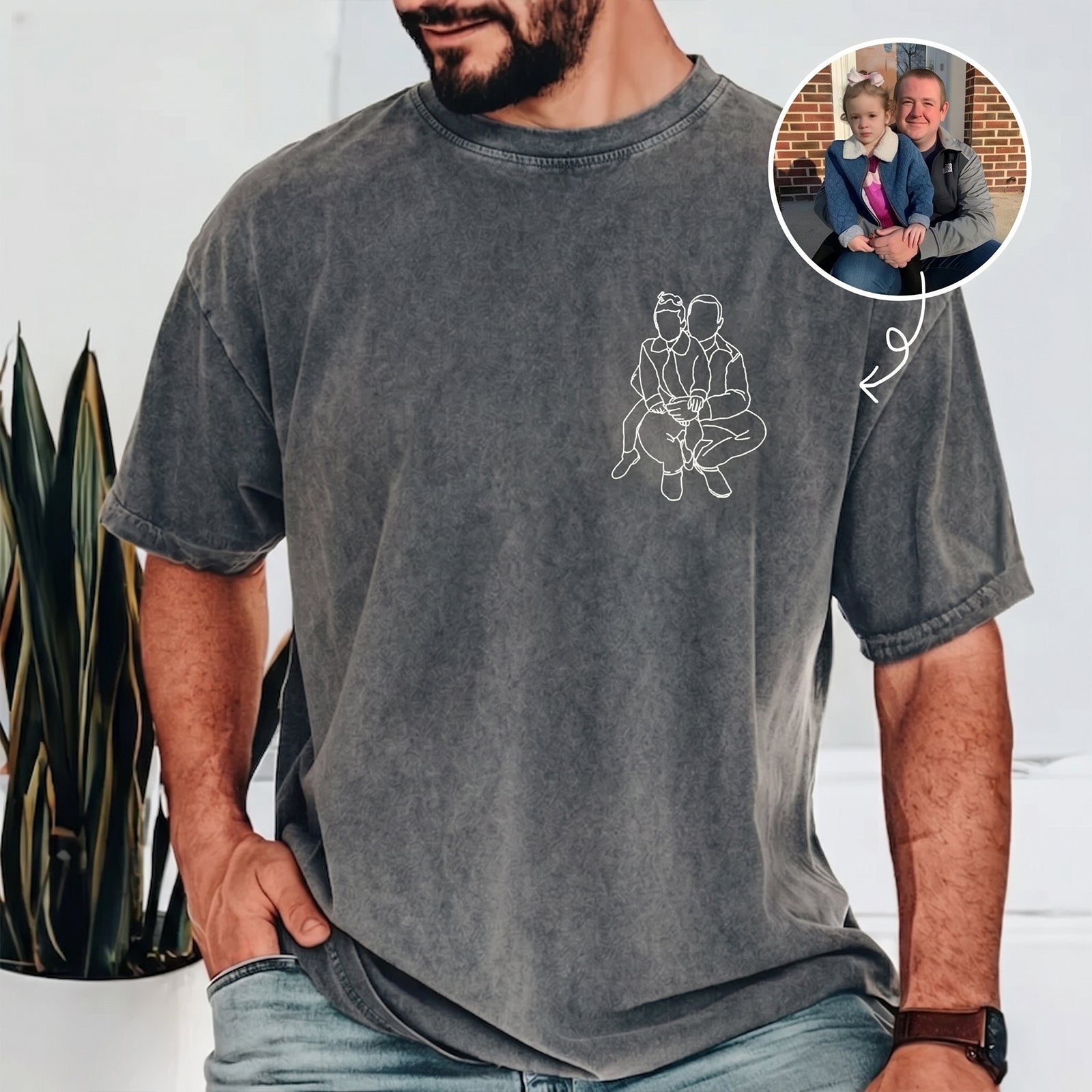 custom-dad-and-me-photo-print-t-shirt-vintage-wash-fathers-day-gift