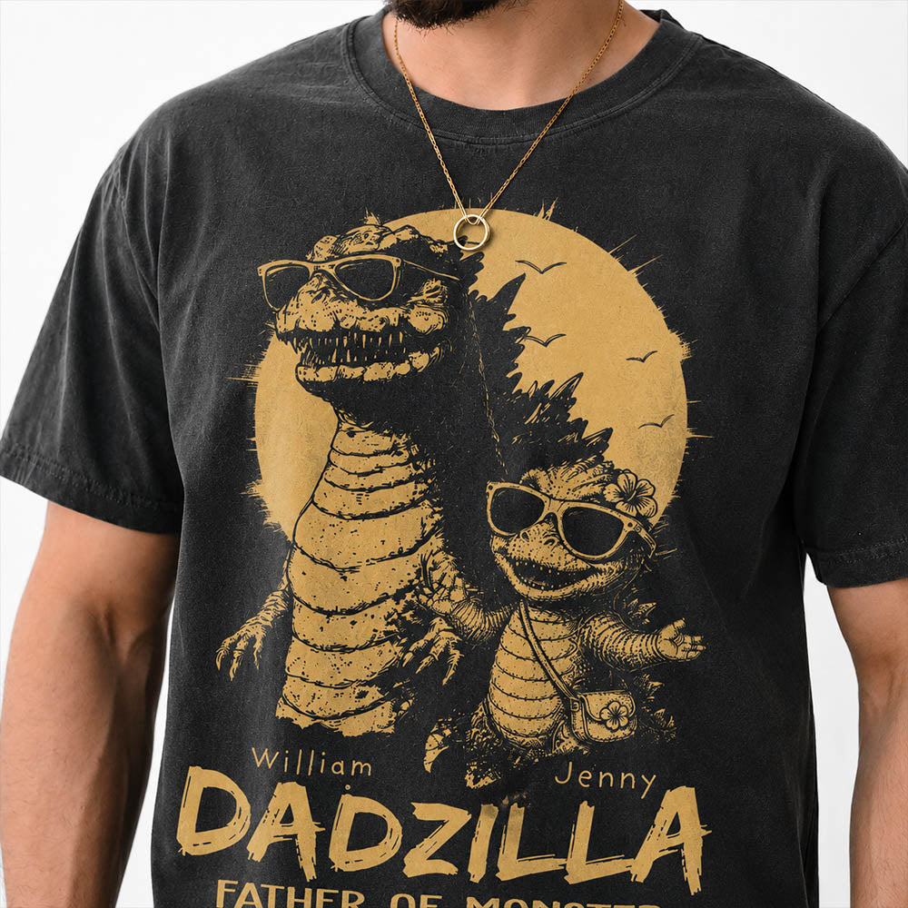 personalized-dadzilla-t-shirt-father-day-gifts-for-dad-funny-papa-tshirt-cool-daddy-dinosaur-tee-new-art