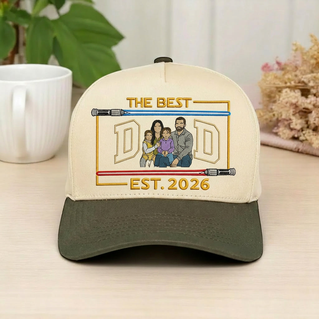 the-best-dad-est-2026-custom-embroidered-hat-personalized-family-portrait-baseball-cap-with-lightsaber-design