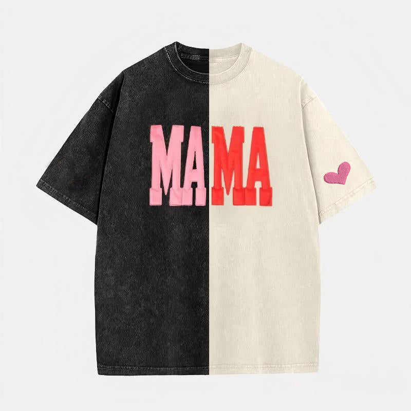custom-fabric-applique-mama-two-tone-embroidered-vintage-washed-t-shirt-for-mothers-day