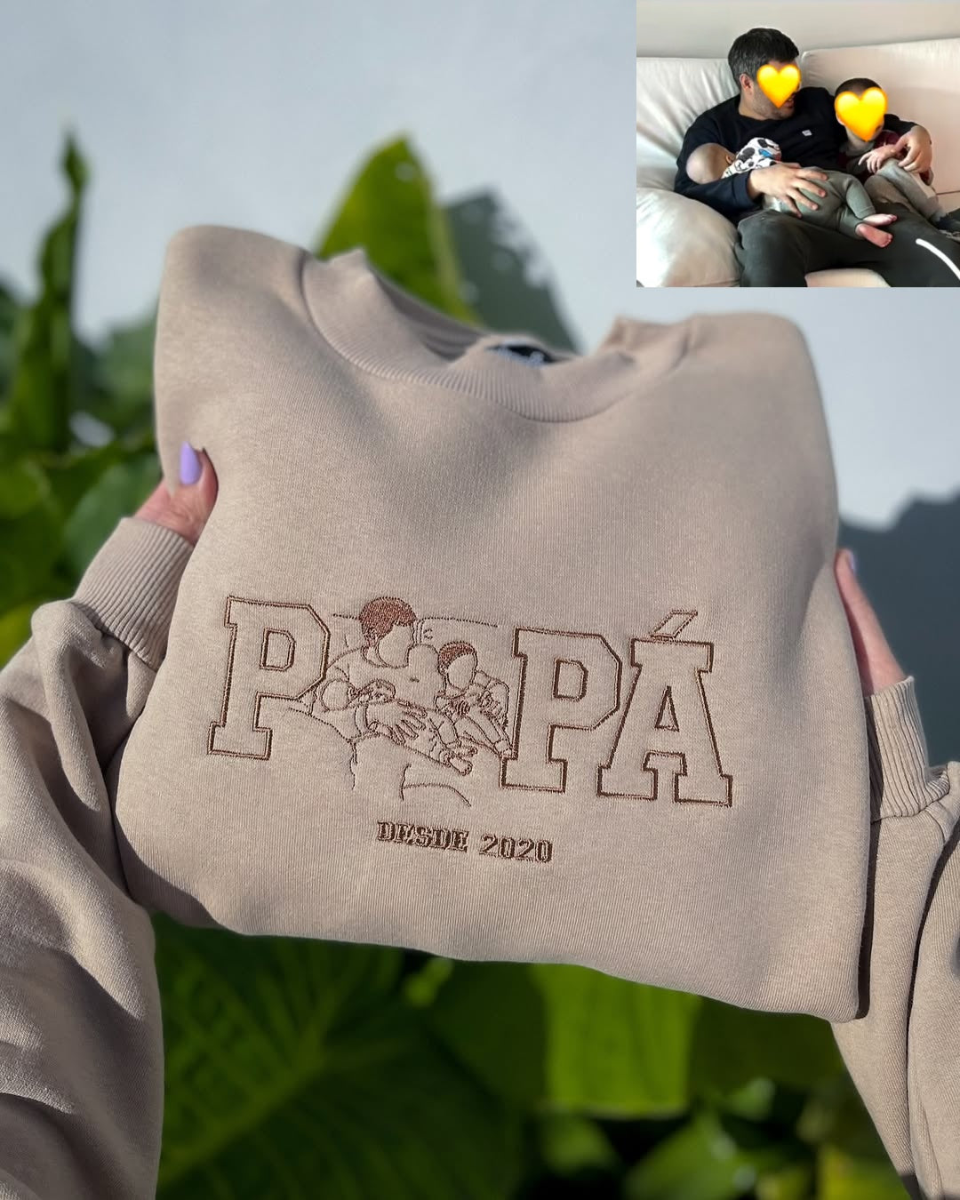 custom-papa-papi-portrait-sweatshirt-personalised-embroidered-gift-from-photo