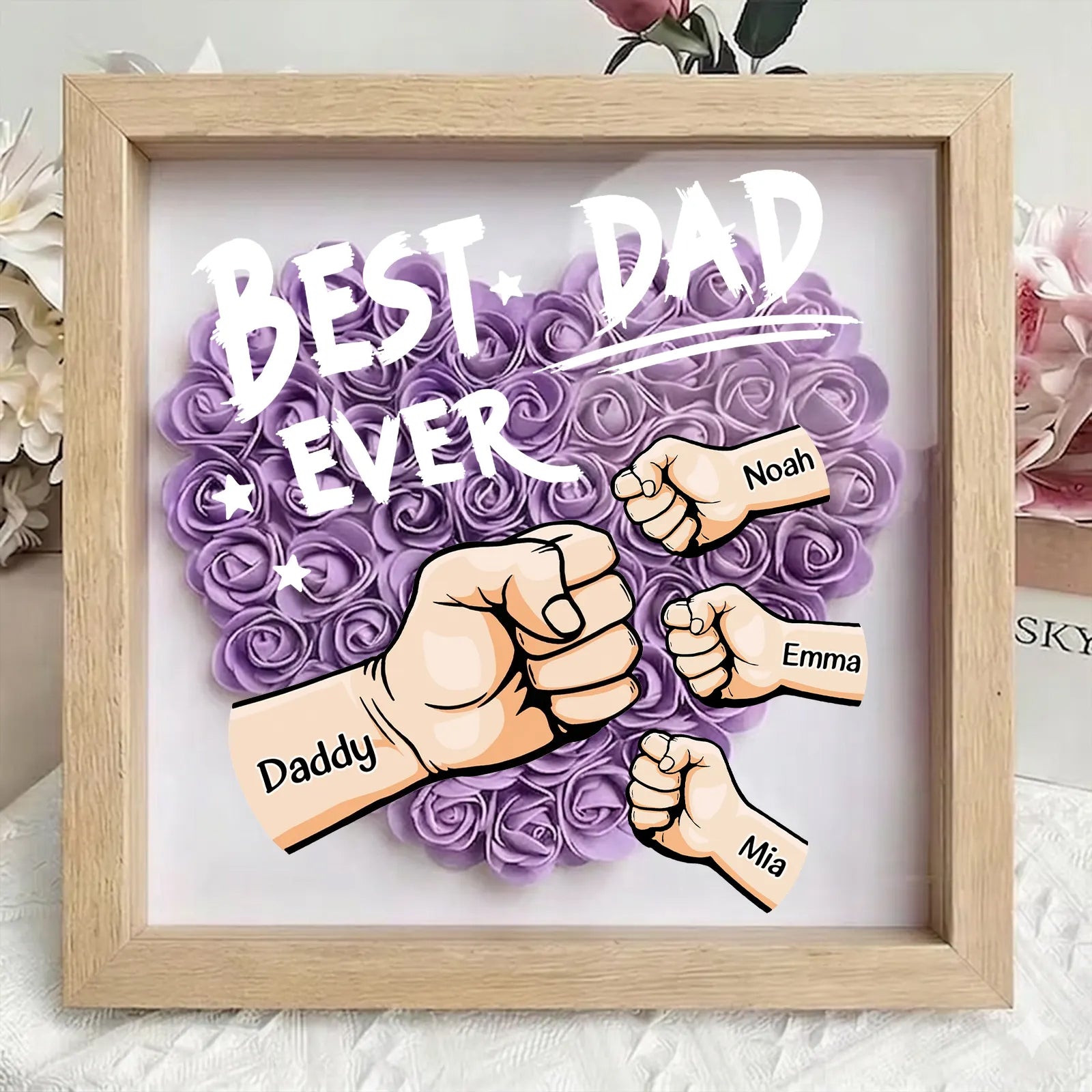 personalized-best-dad-ever-shadow-box-with-preserved-roses-custom-names-unique-fathers-day-gift