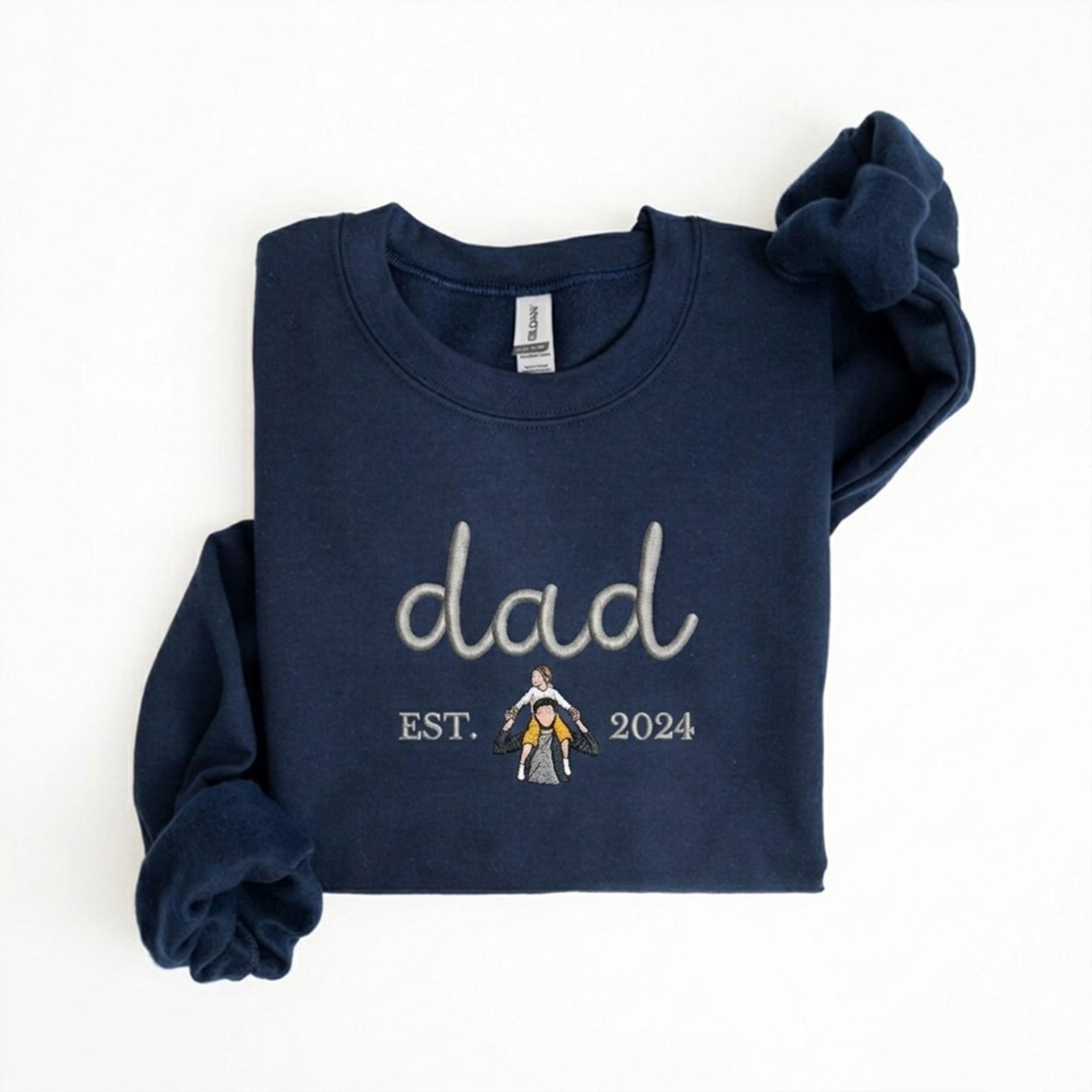 custom-dad-me-photo-embroidered-sweatshirt-fathers-day-gift