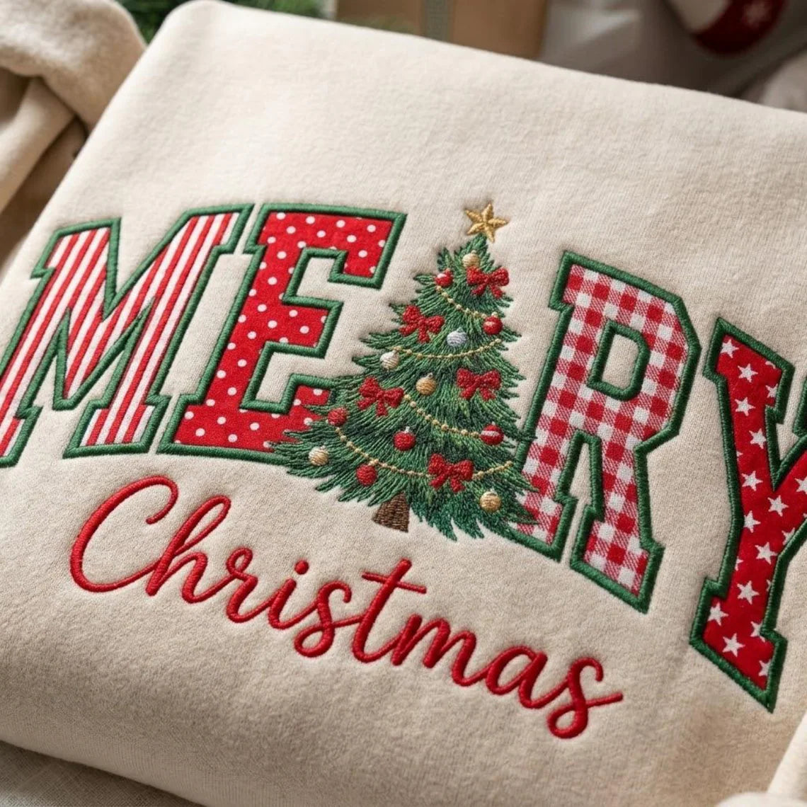 custom-embroidered-merry-christmas-applique-sweatshirt-christmas-tree-crewneck-floral-patchwork-christmas-shirt