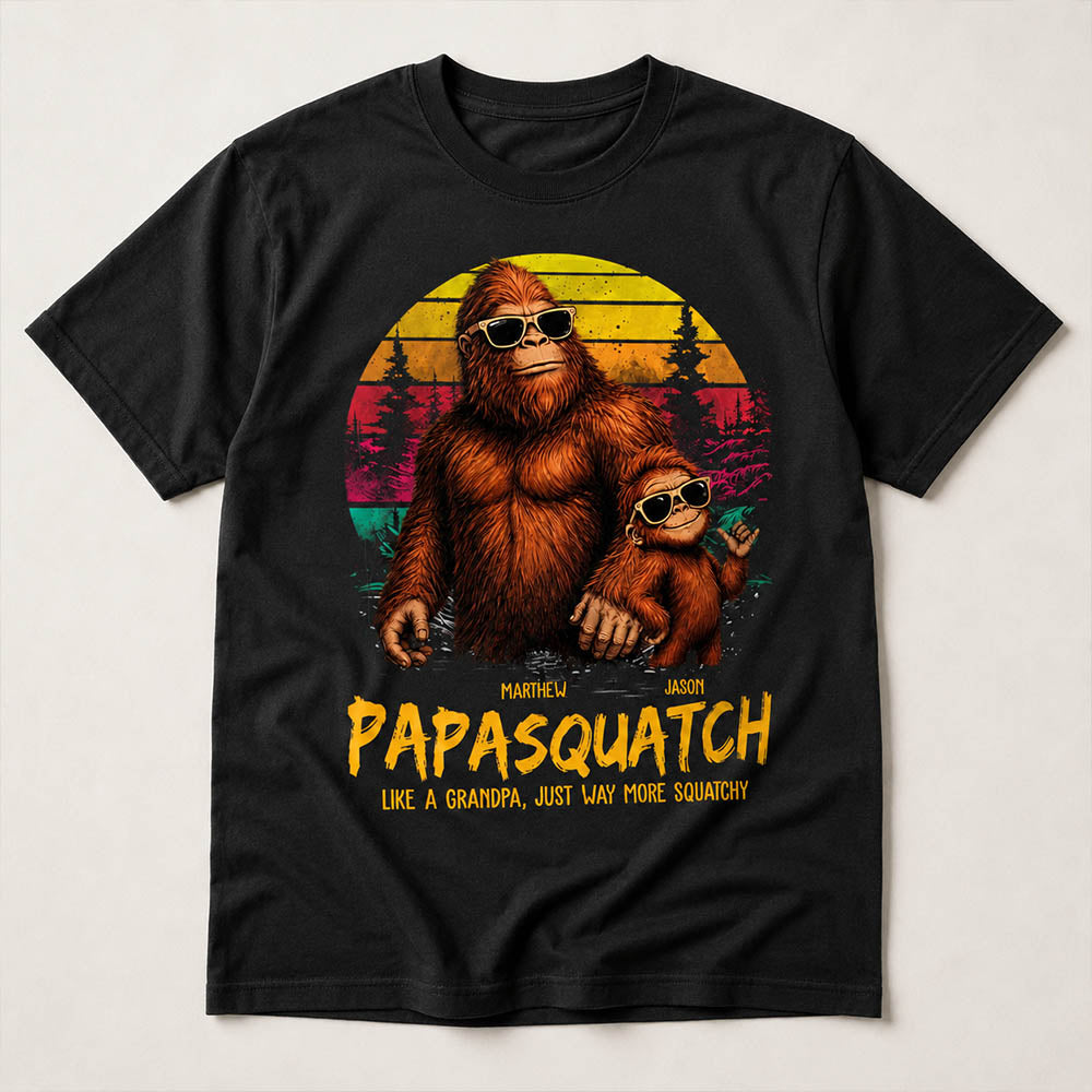 personalized-papasquatch-like-a-grandpa-just-way-more-squatchy-t-shirt-father-day-gifts-for-dad-funny-papa-cool-daddy-bigfoot-tee-vintage-style