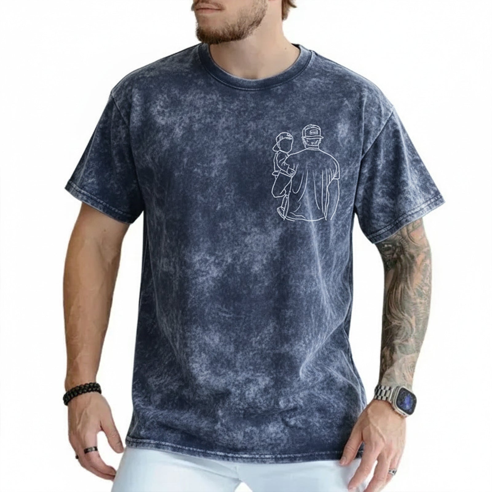 custom-dad-and-me-photo-print-t-shirt-vintage-wash-fathers-day-gift