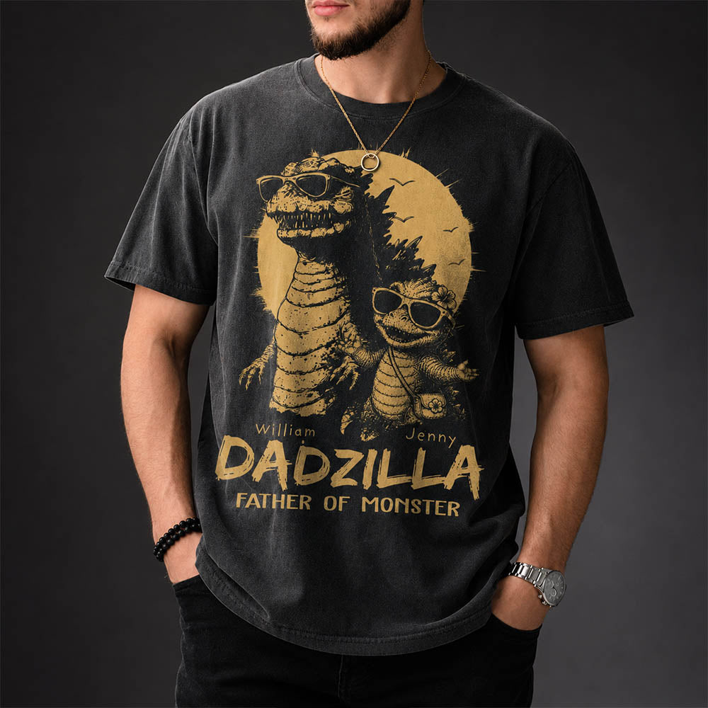 personalized-dadzilla-t-shirt-father-day-gifts-for-dad-funny-papa-tshirt-cool-daddy-dinosaur-tee-new-art