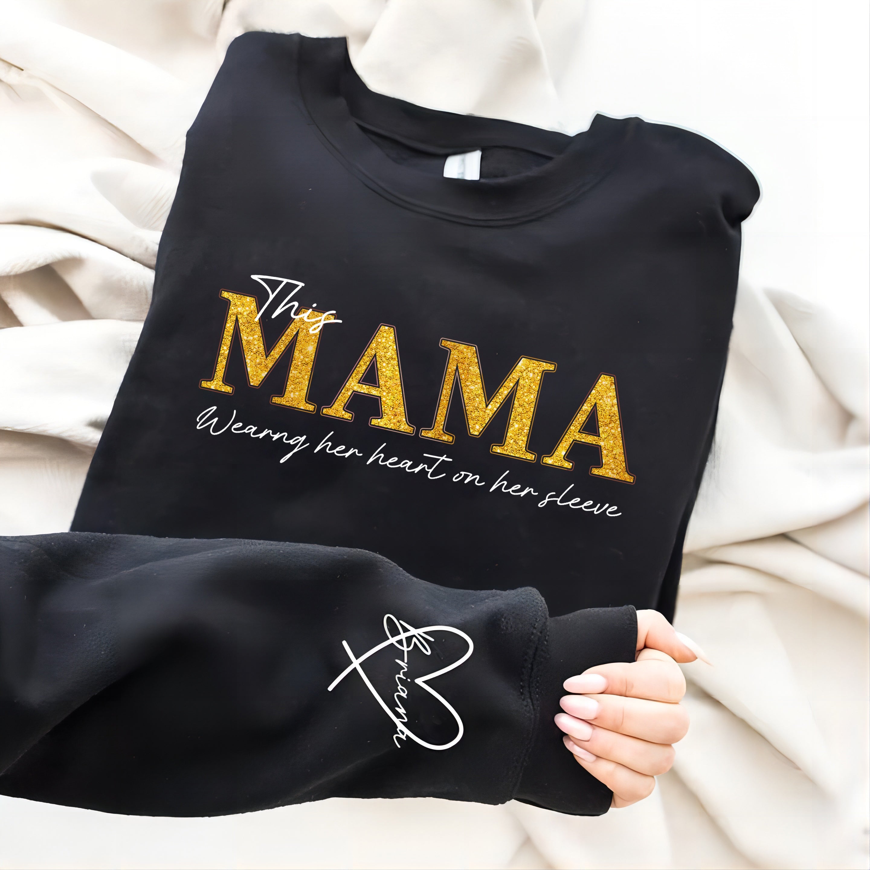 personalized-wear-heart-on-sleeve-mama-sweatshirt-with-kid-names-on-sleeves-mothers-day-birthday-gift