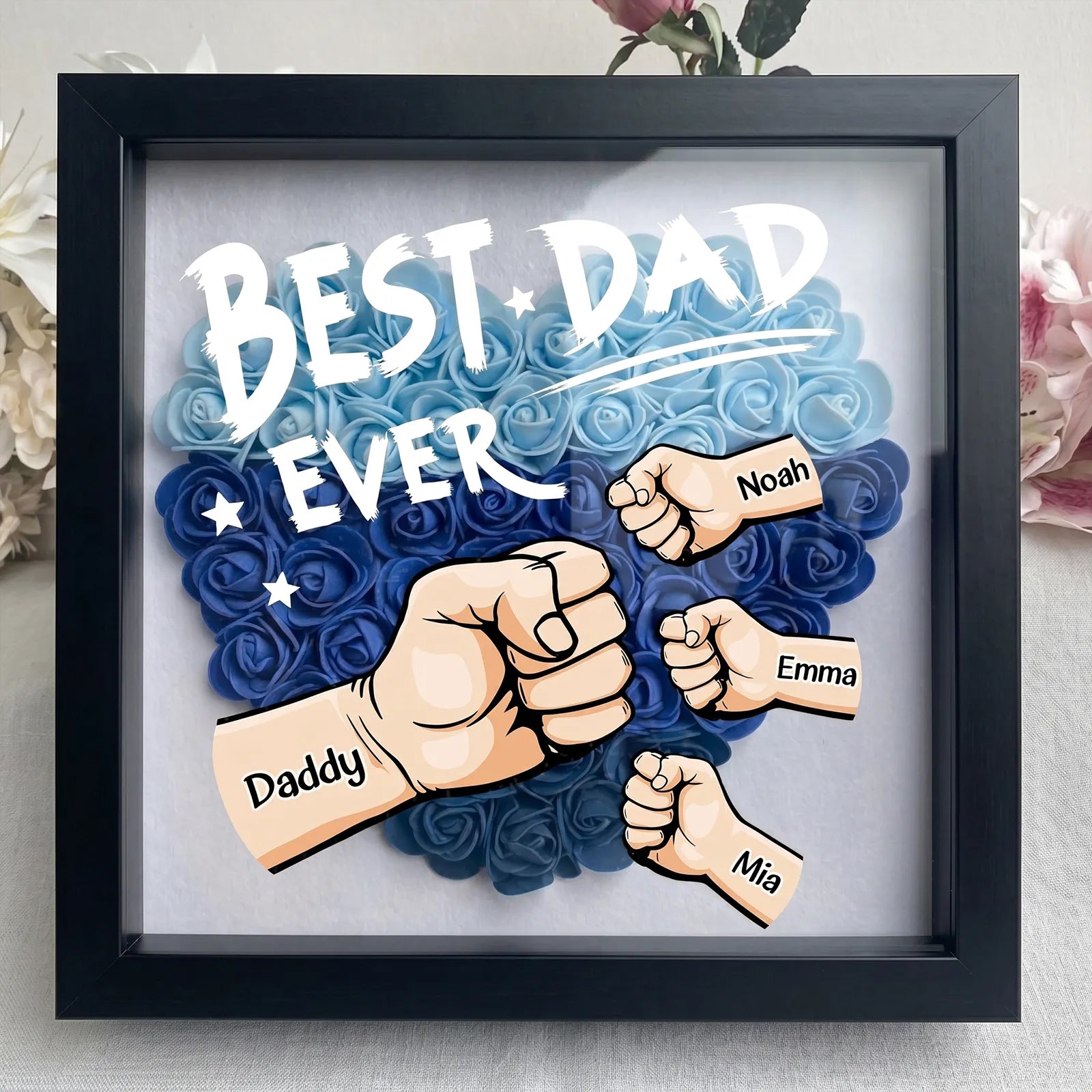 personalized-best-dad-ever-shadow-box-with-preserved-roses-custom-names-unique-fathers-day-gift