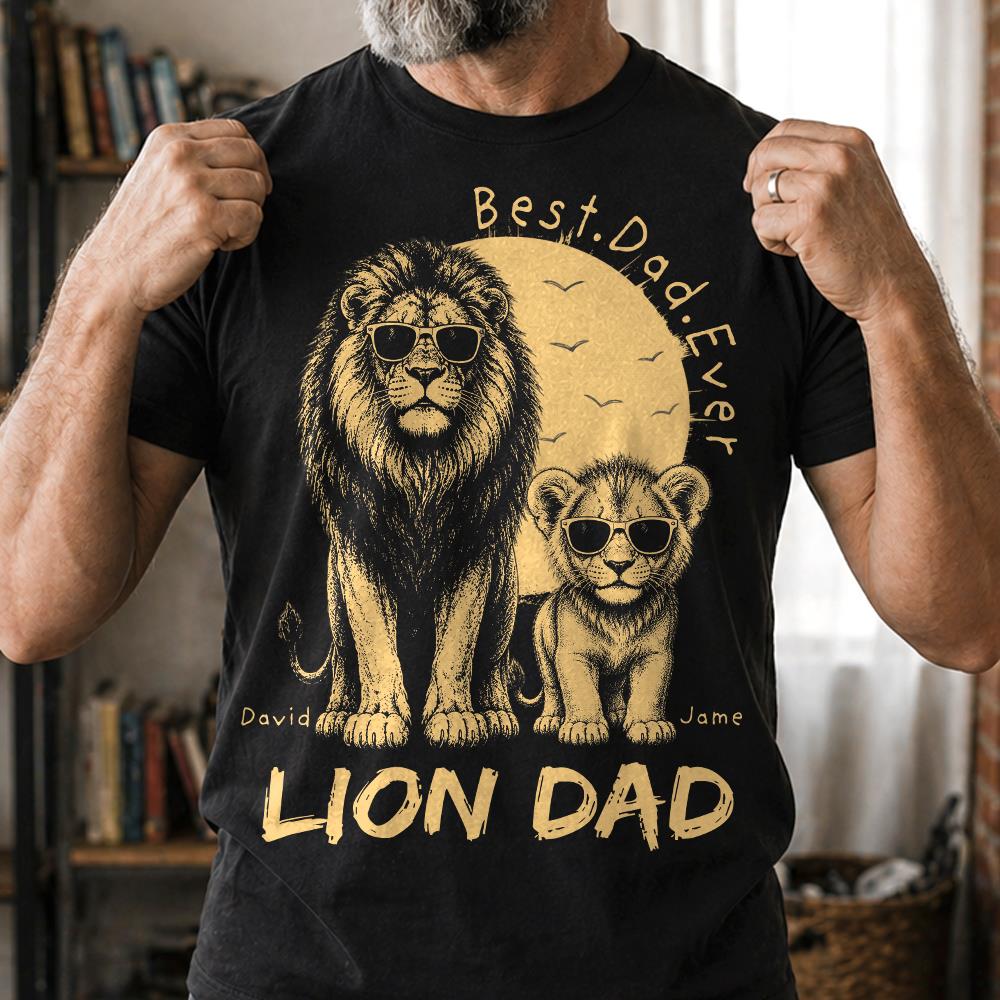 retro-vintage-lion-dad-and-kids-daddy-protector-personalized-shirt-cool-fathers-day