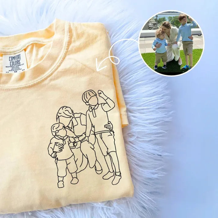 custom-parent-child-photo-outline-embroidered-sweatshirt-surprise-mothers-day-gift