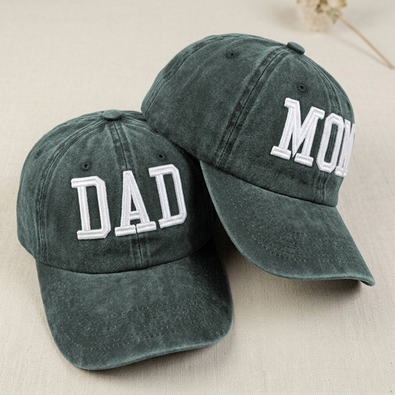 custom-vintage-mom-dad-embroidered-baseball-caps-matching-couple-hats-for-parents
