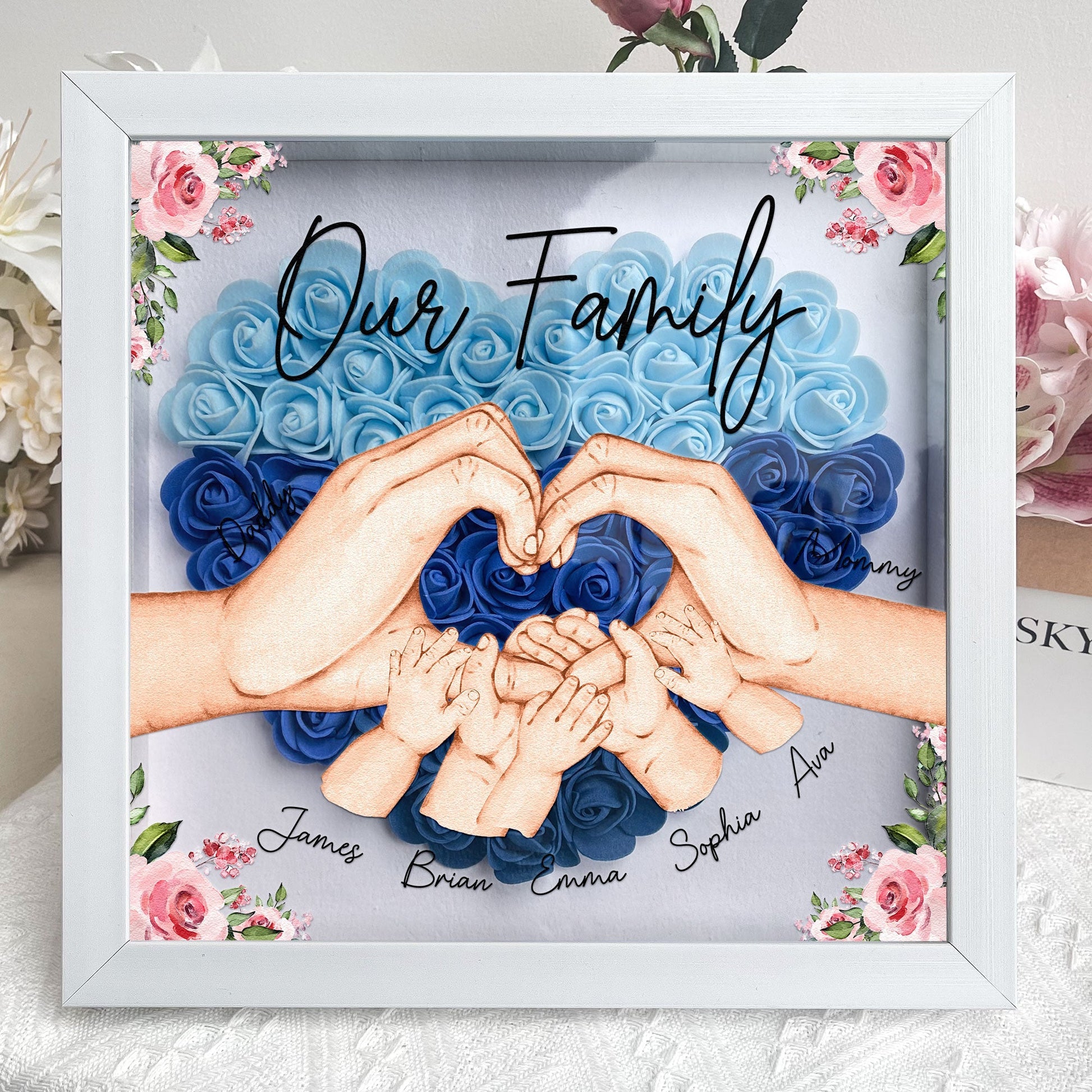 personalized-our-family-hands-flower-shadow-box-custom-mother-s-day-gift-for-mom-popular-family-keepsake-decor