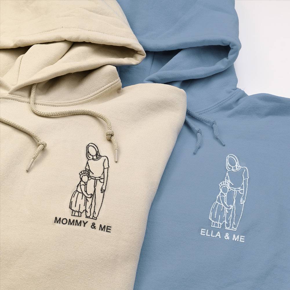custom-photo-outline-art-embroidered-mom-hoodie-sweatshirt-t-shirt-gift-for-mom