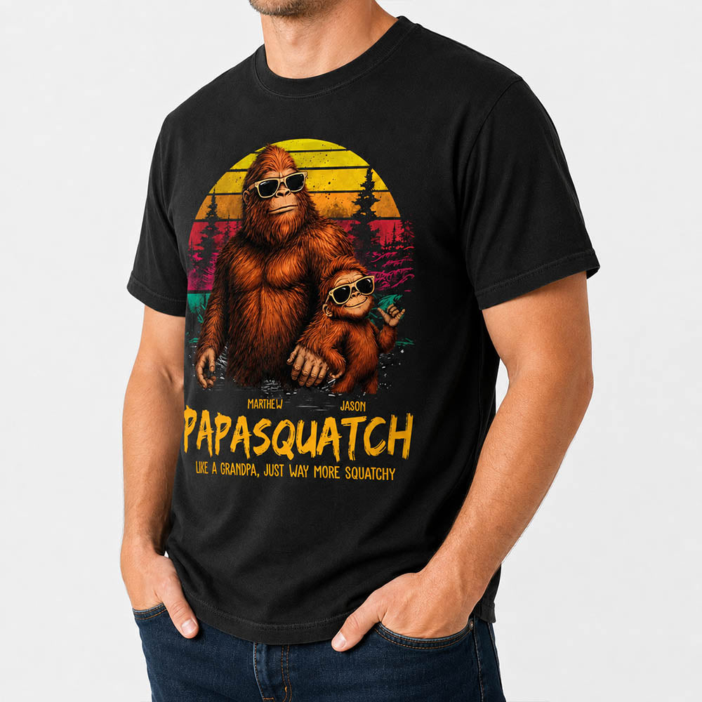 personalized-papasquatch-like-a-grandpa-just-way-more-squatchy-t-shirt-father-day-gifts-for-dad-funny-papa-cool-daddy-bigfoot-tee-vintage-style