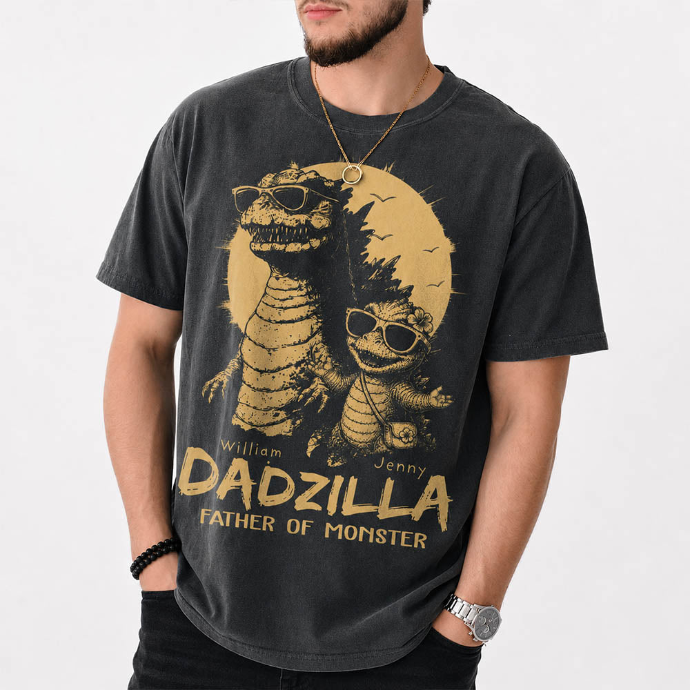 personalized-dadzilla-t-shirt-father-day-gifts-for-dad-funny-papa-tshirt-cool-daddy-dinosaur-tee-new-art